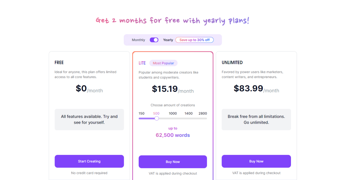 textcortex-pricing