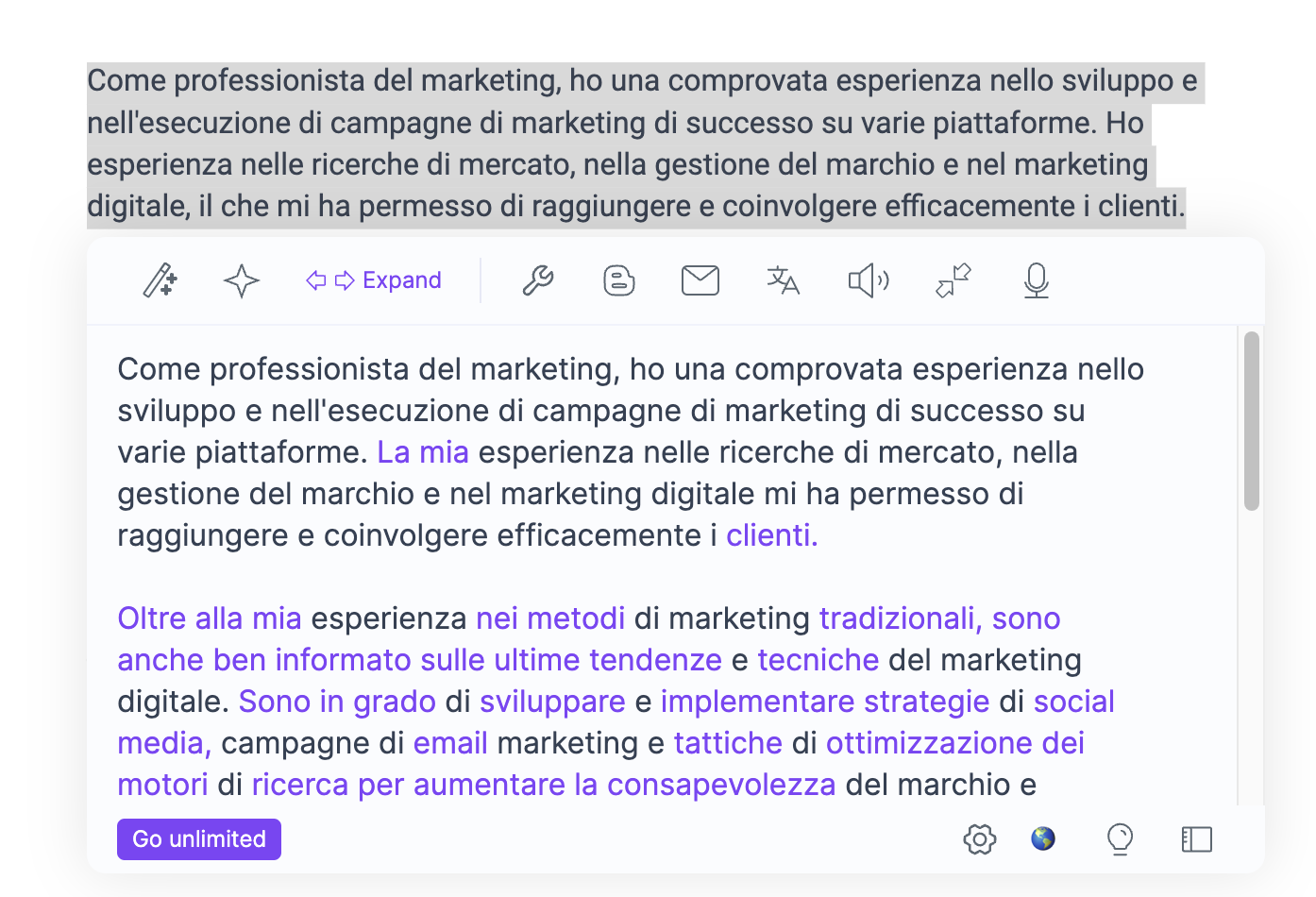 quillbot italiano gratis