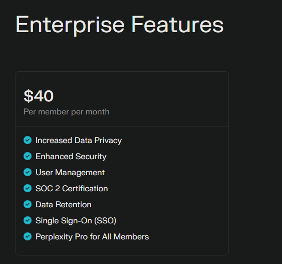 Enterprise Pro Perplexity
