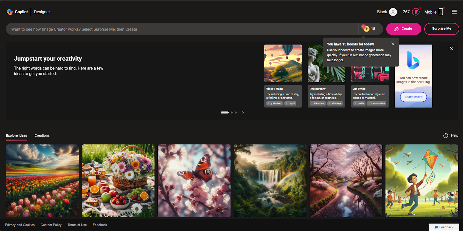 Bing AI Image Creator