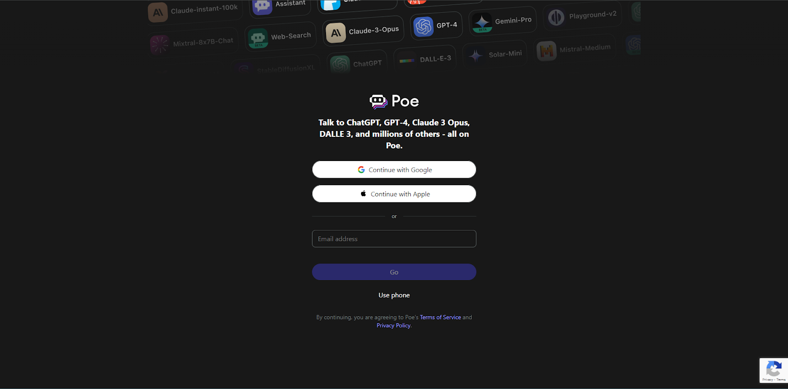 poe ai チャットへのアクセス方法