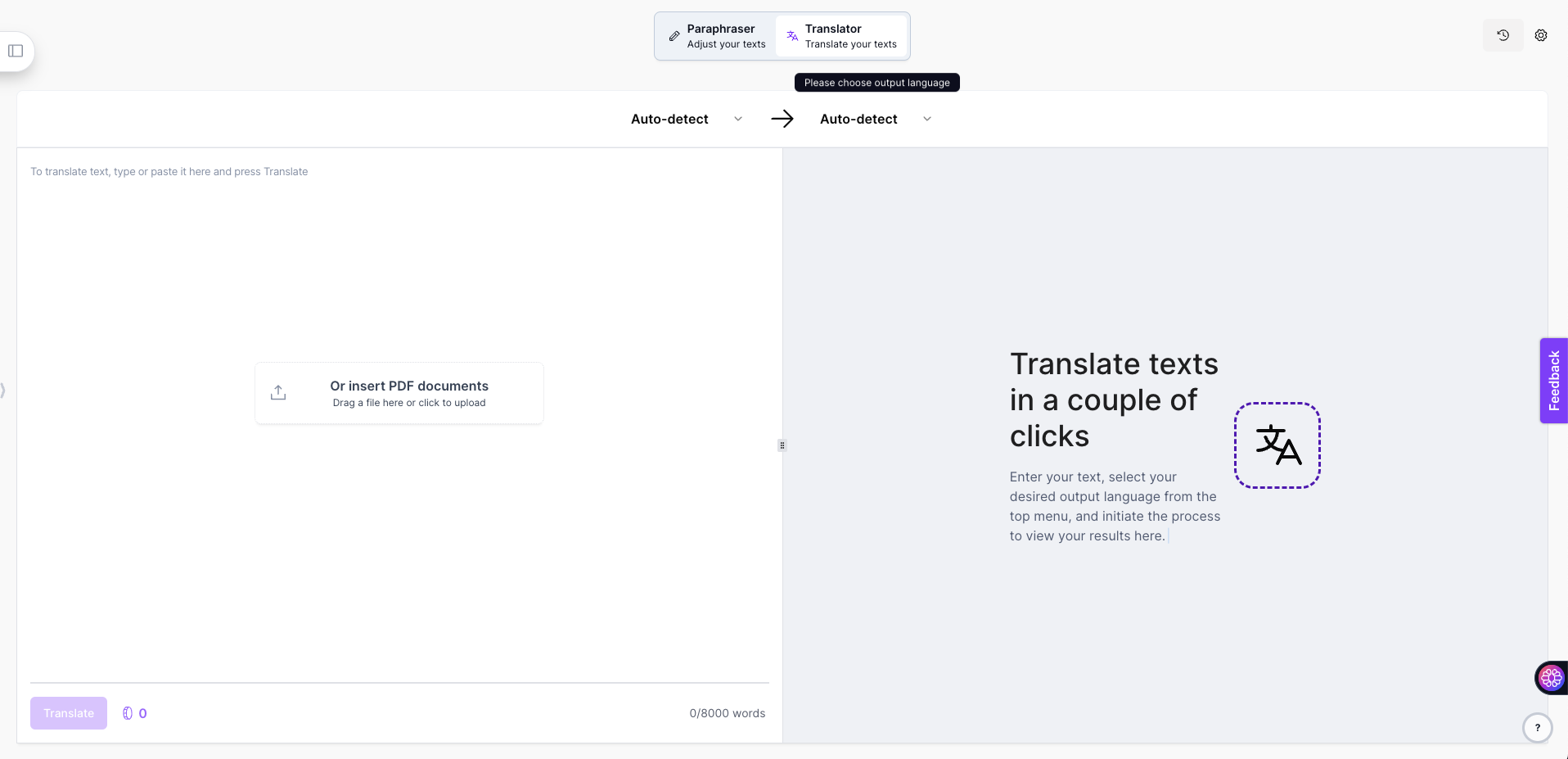 AI PDF Translator (Free & No signup)