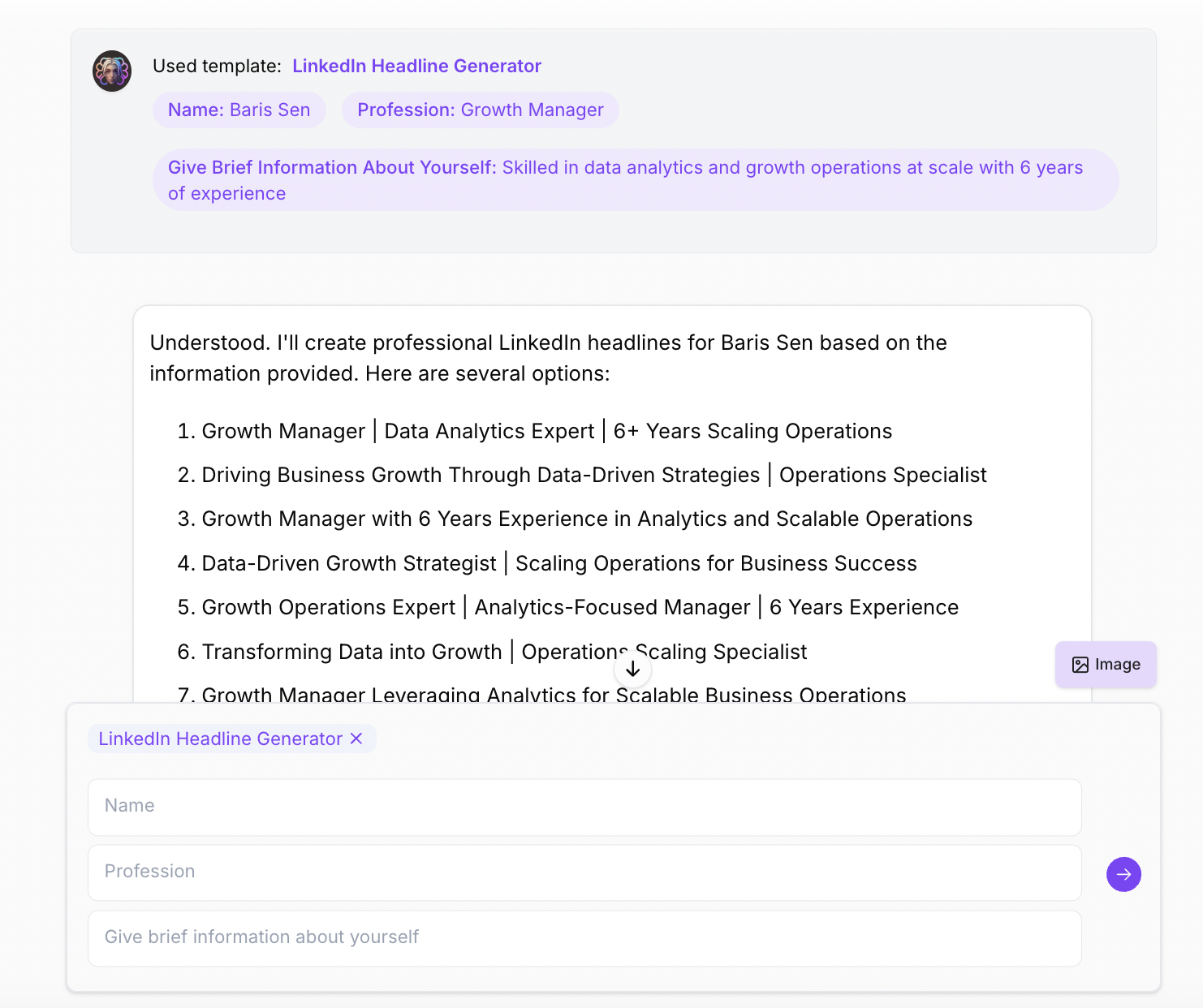 AI-Powered LinkedIn Headline Generator