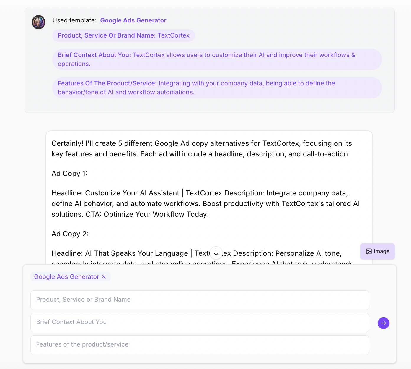 Generador gratuito de anuncios de Google