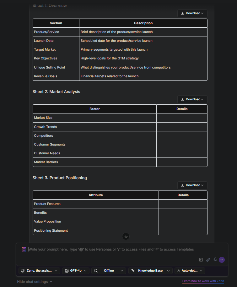 Go-to-market (GTM) Strategy Template