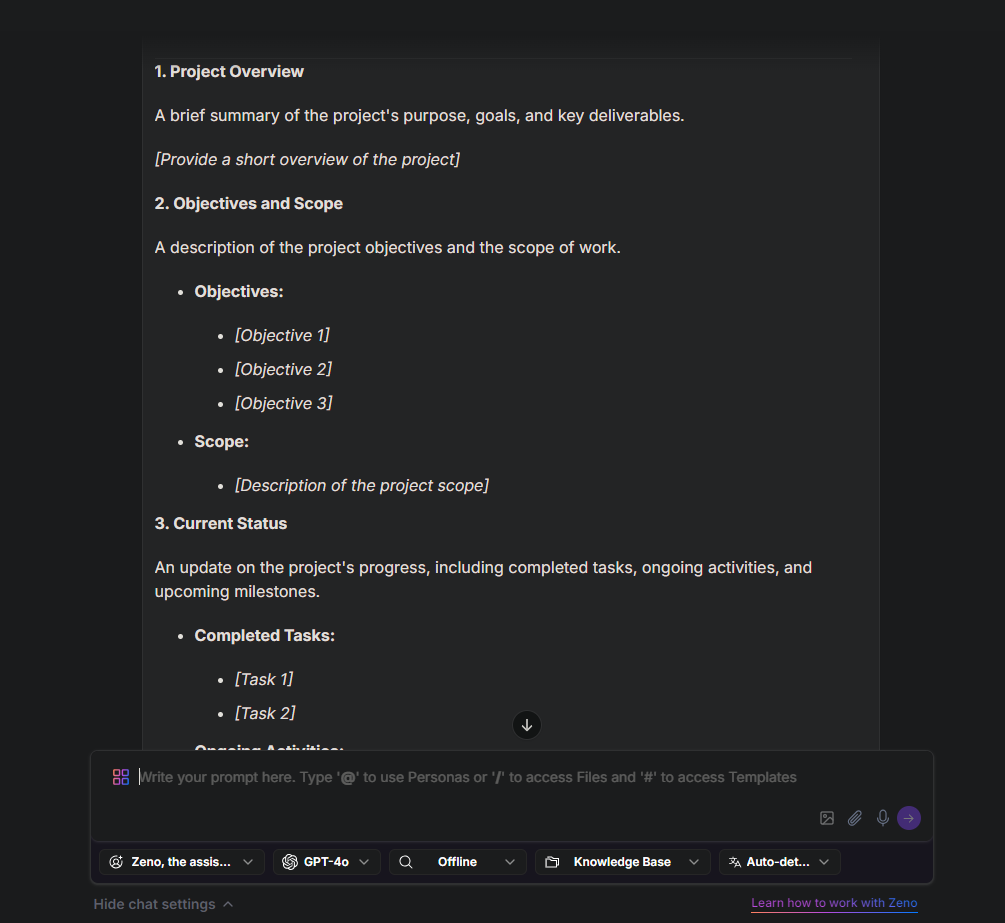 Project Summary Report Template