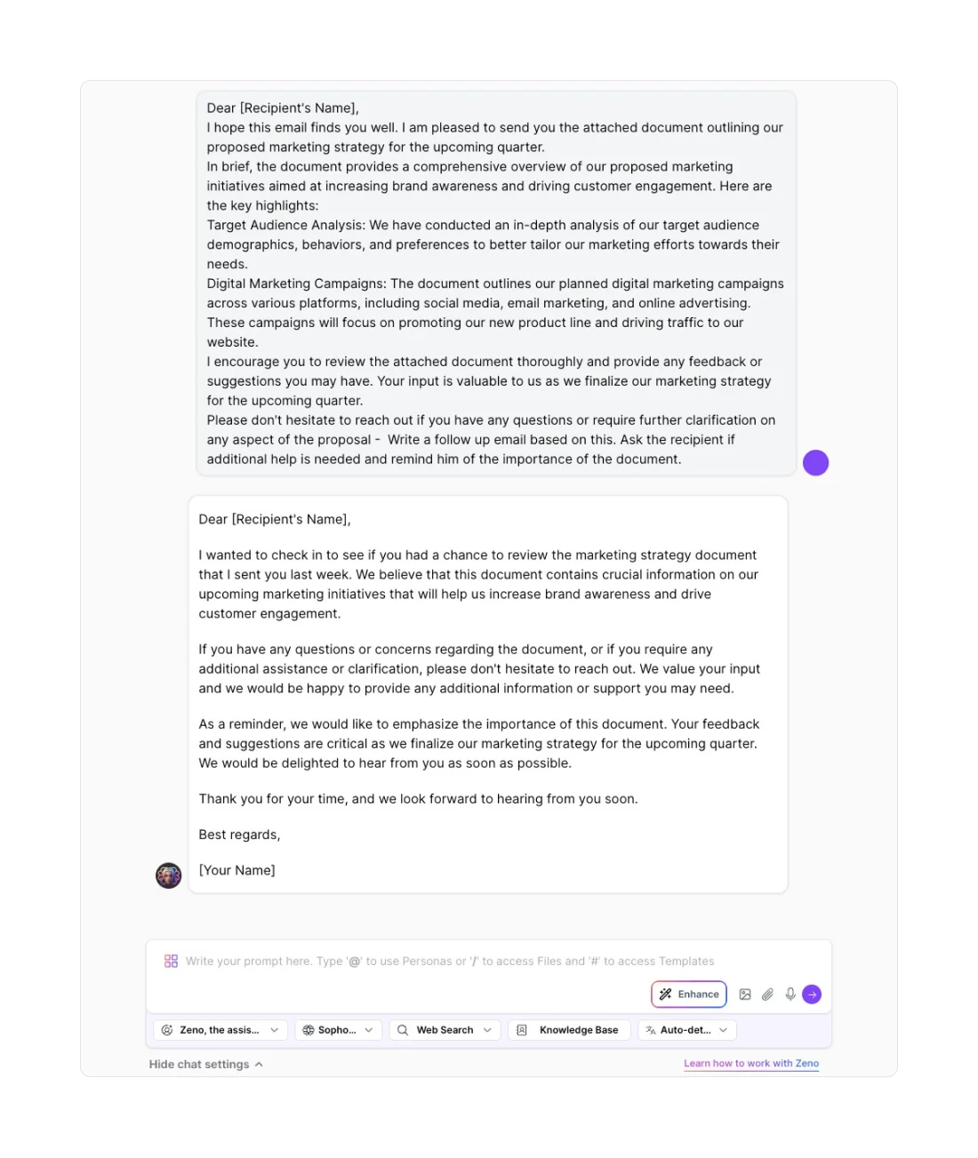 textcortex-Courriel de suivi