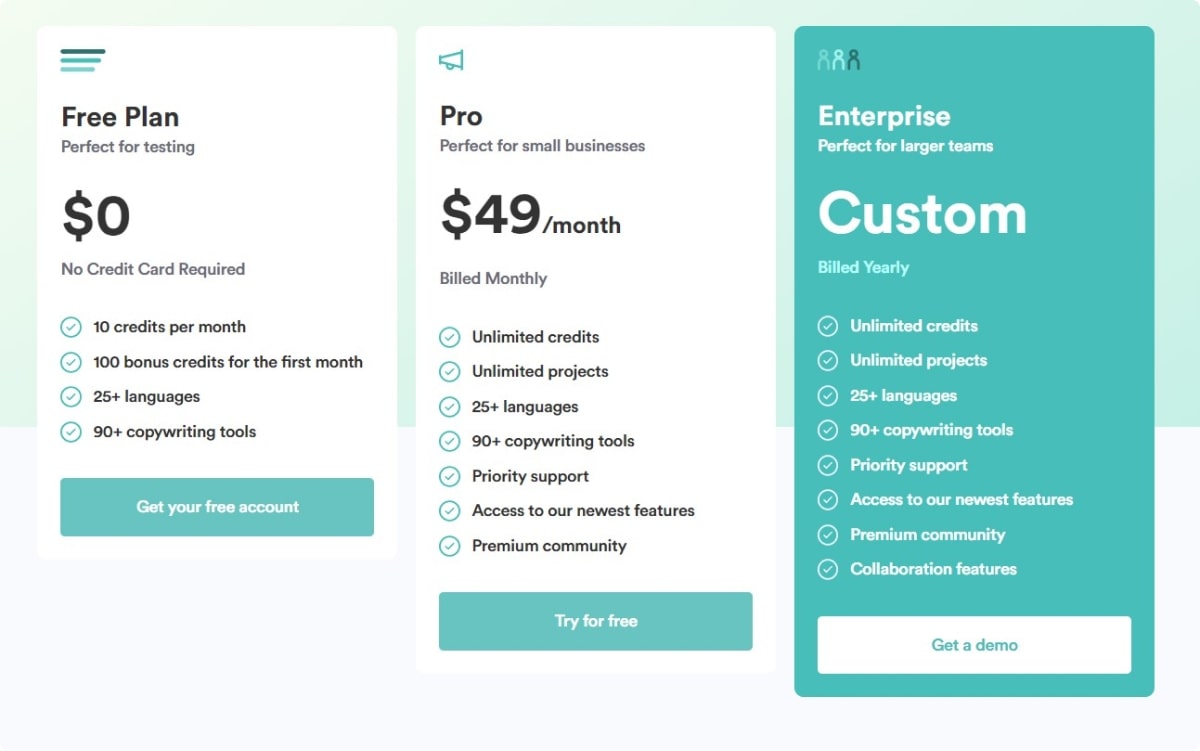 copy-ai-planes de precios