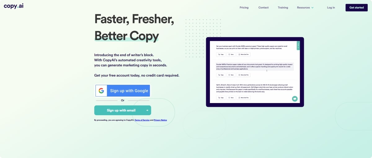 copyai-tool-landing-page