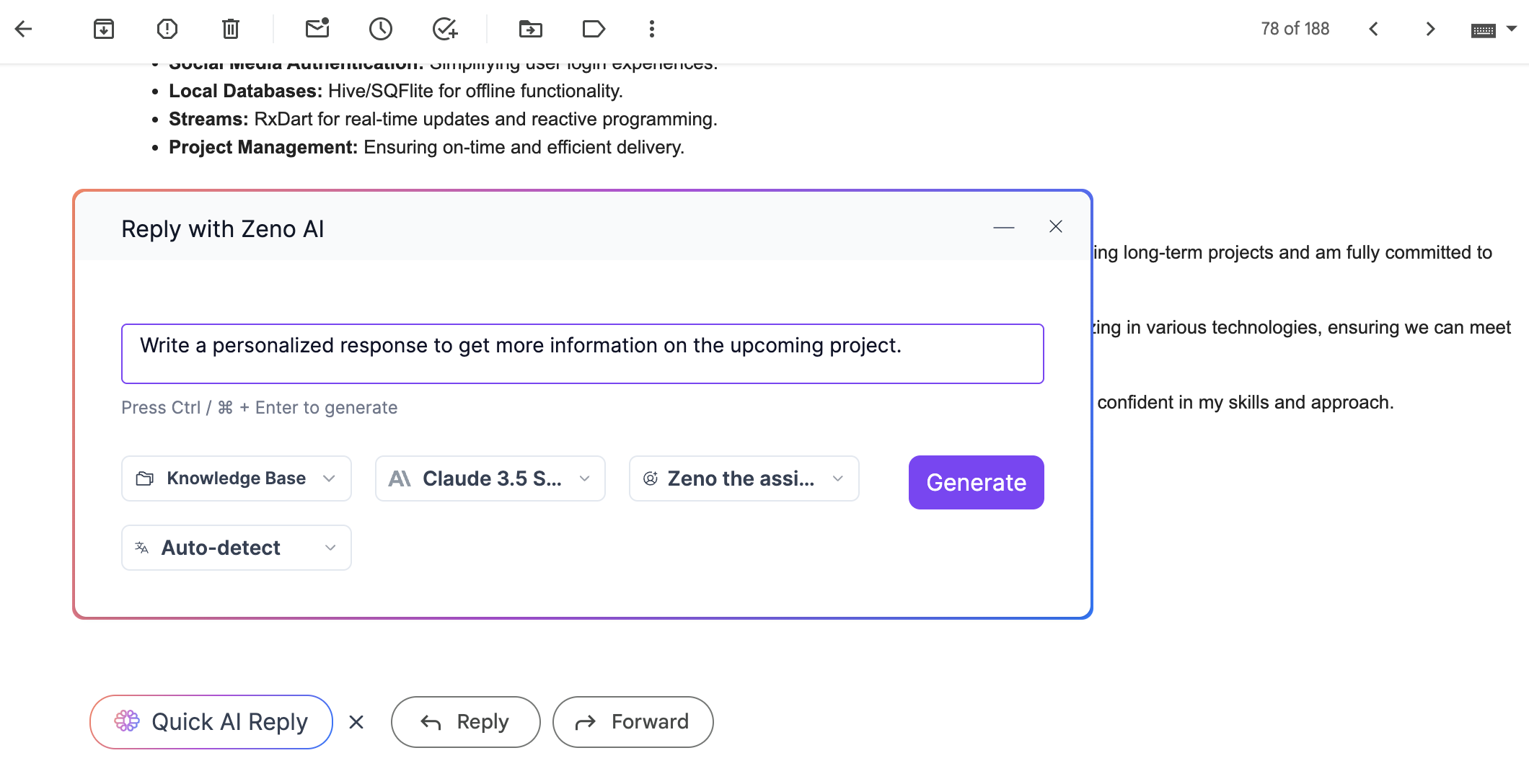 AI for sales emails