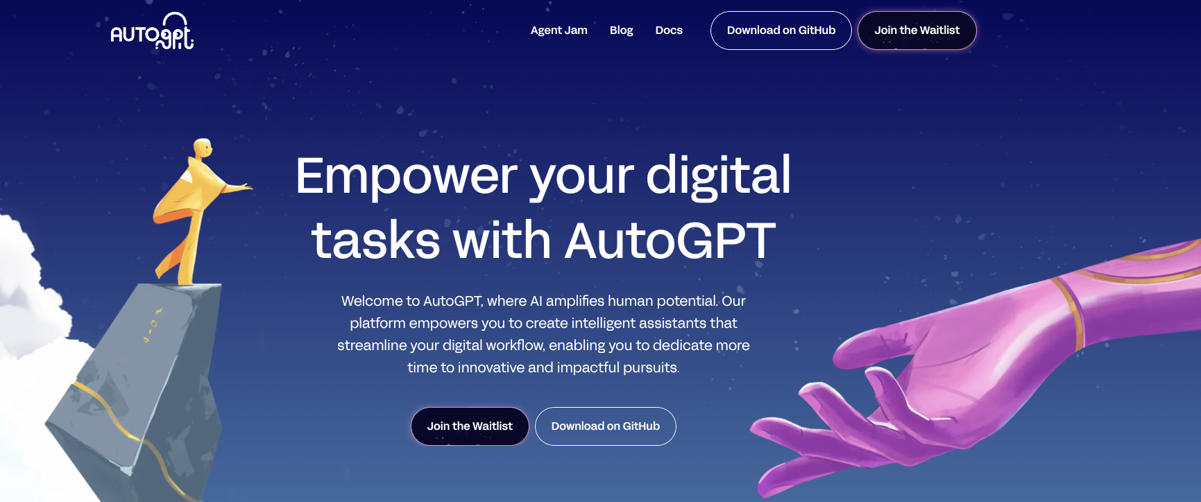 autogpt homepage