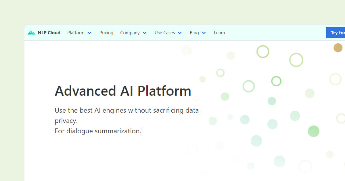 nlp-cloud-homepage