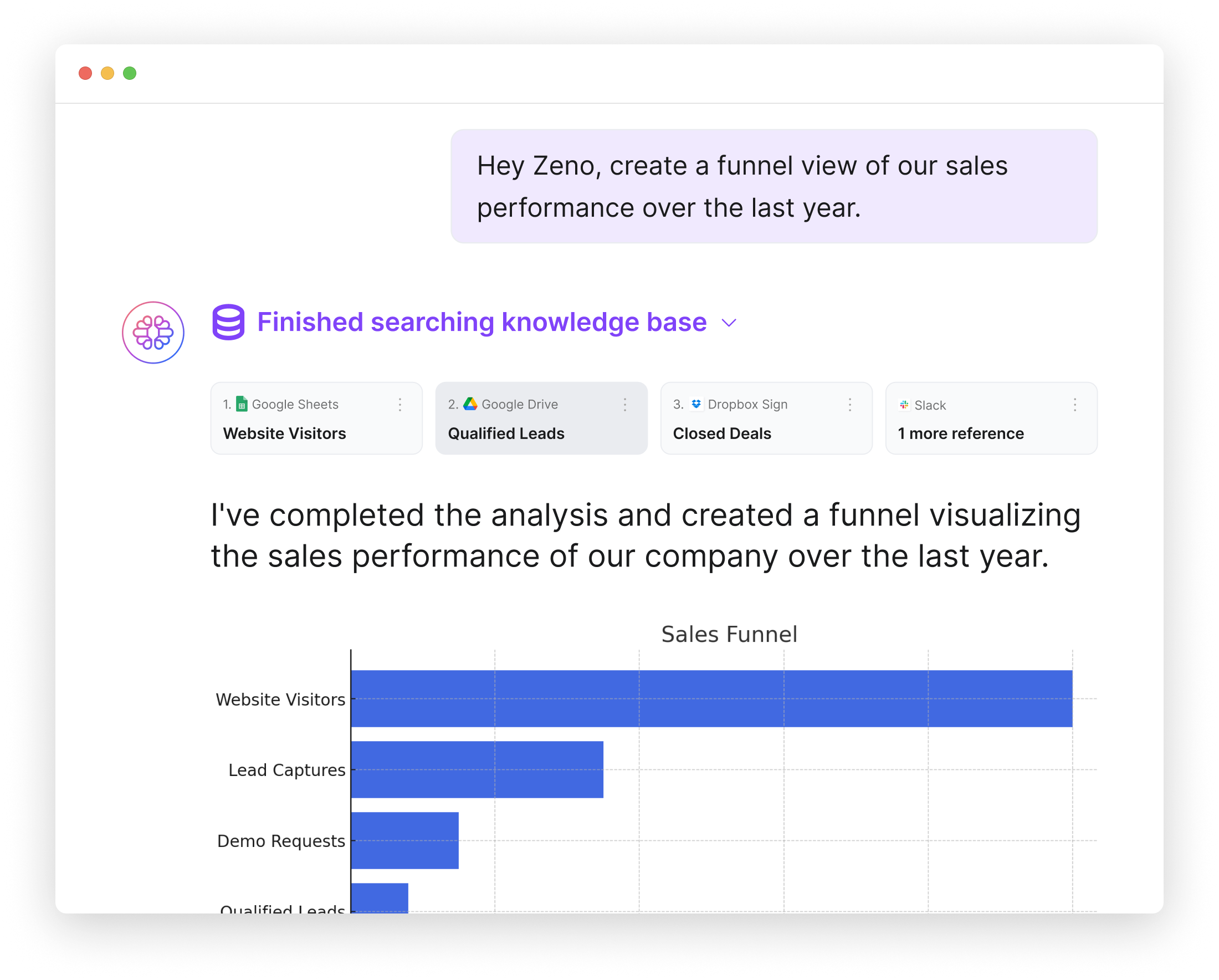 AI Agent for sales analytics
