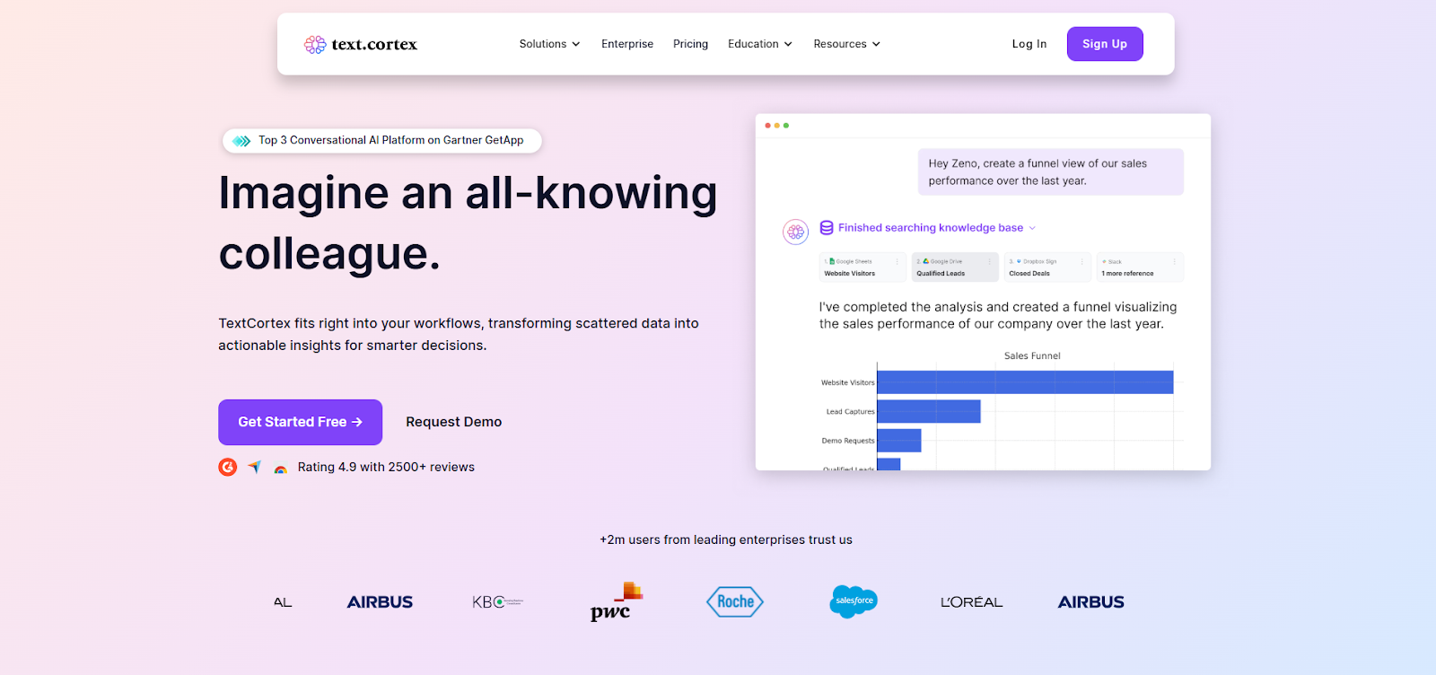 TextCortex homepage