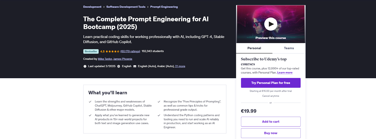 Udemy- Prompt engineering course