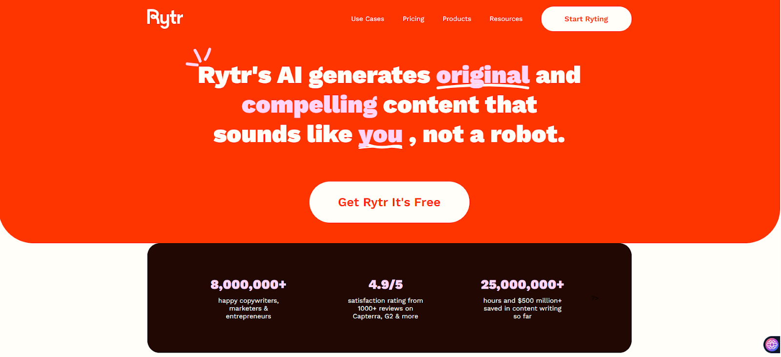 rytr-homepage