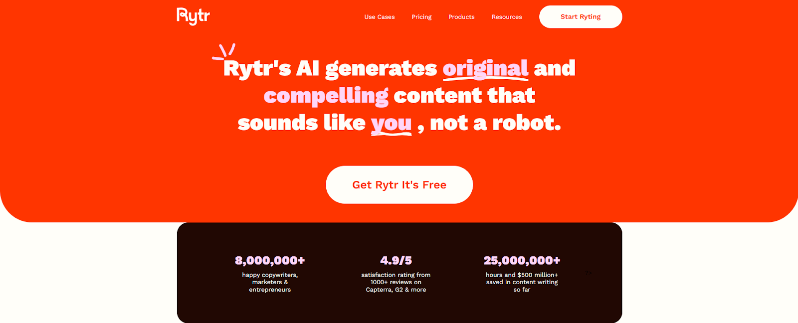 rytr-homepage