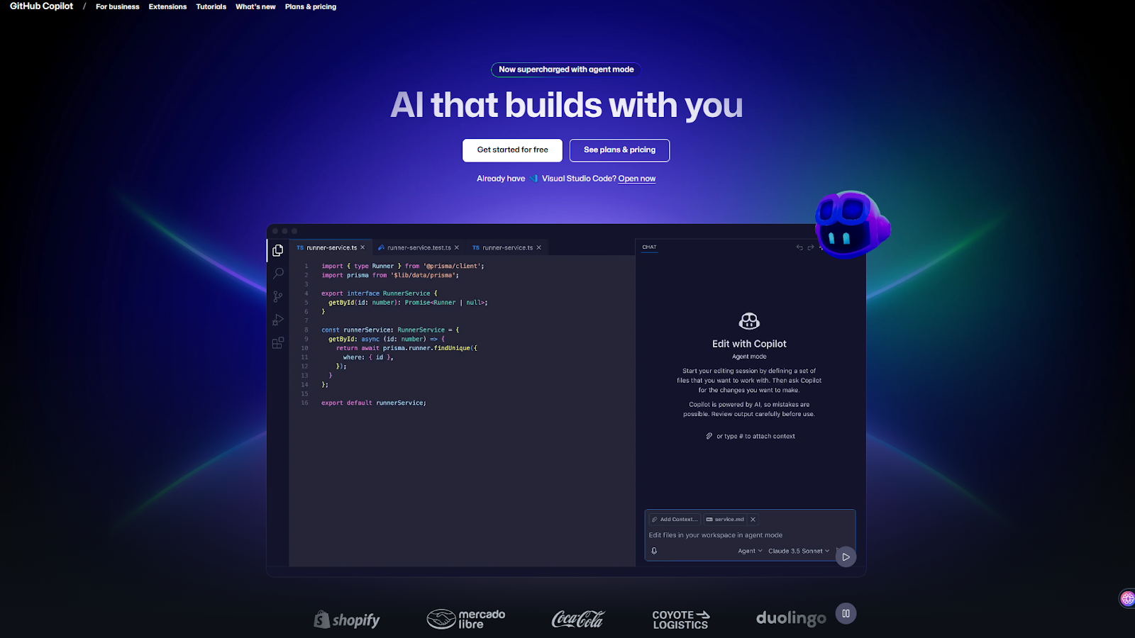 GitHub Copilot Kostenlose generative KI