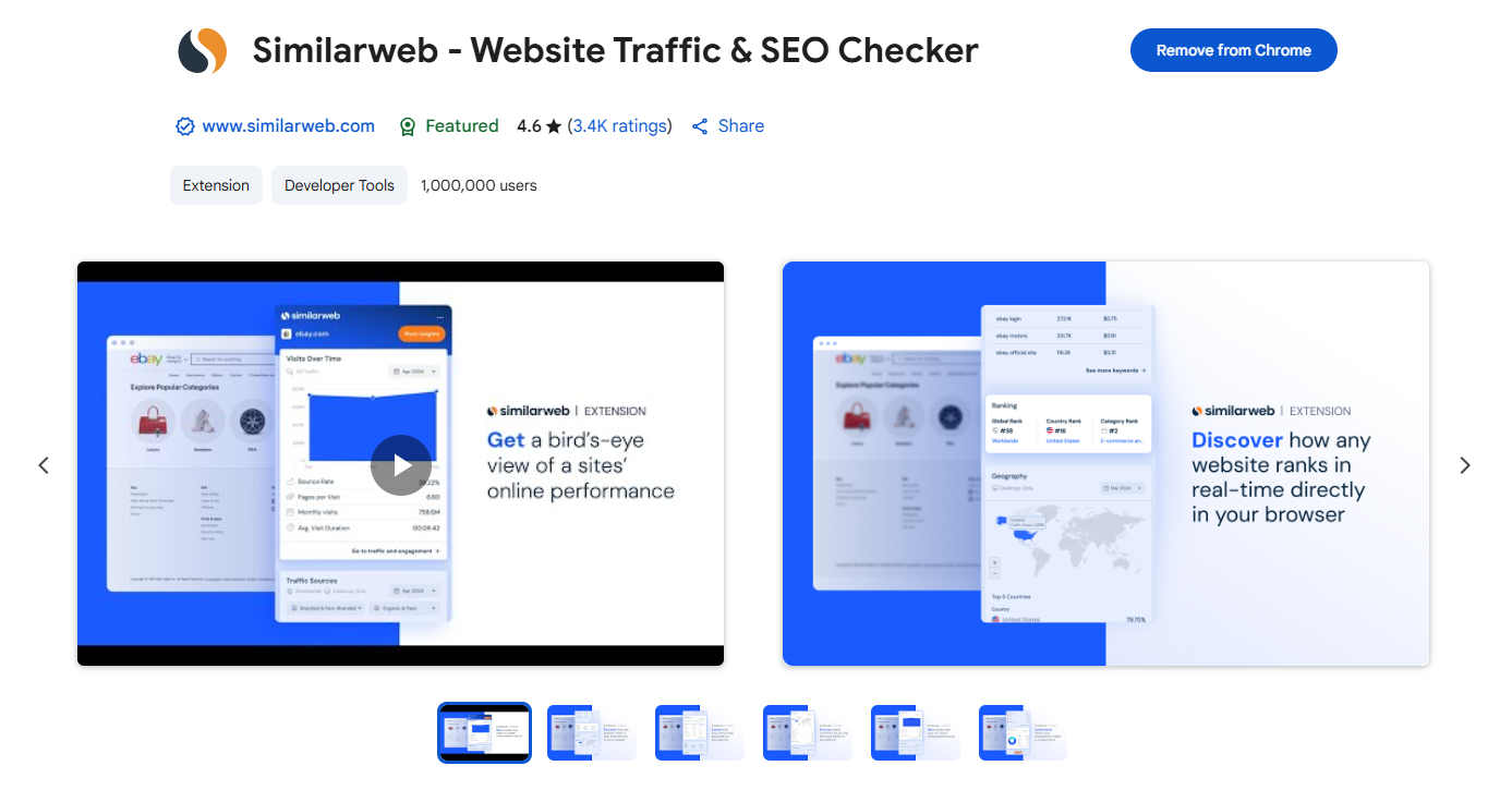 web- similaire-chrome-extension