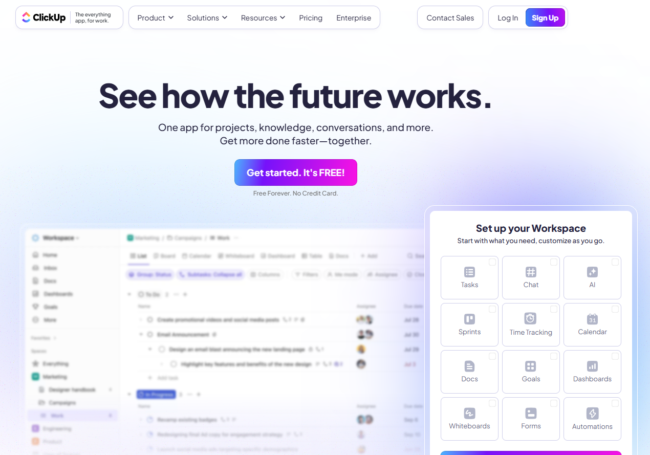 ClickUp Business Requirement Document Writing