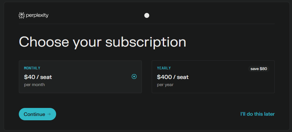 Precios de Perplexiy AI