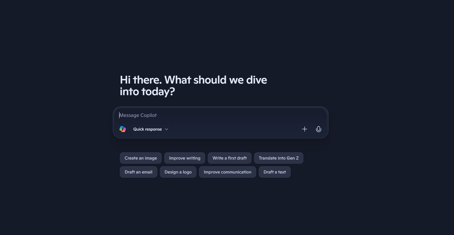 Motor de búsqueda de inteligencia artificial Microsoft Copilot