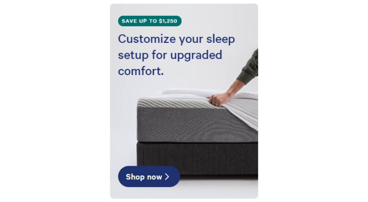 solve-problem-example-bed-ad-copy-commercial