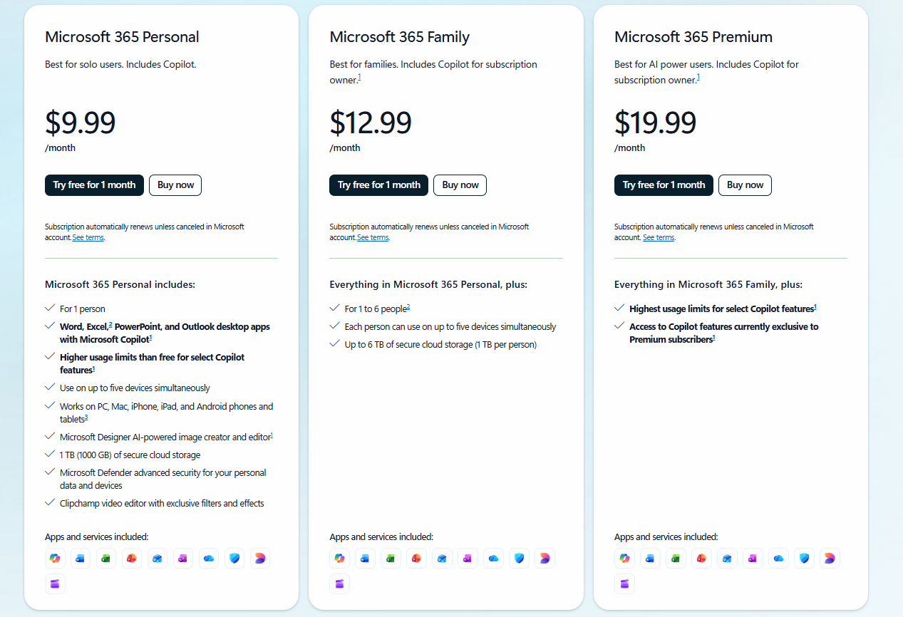 マイクロソフト・コパイロットの価格