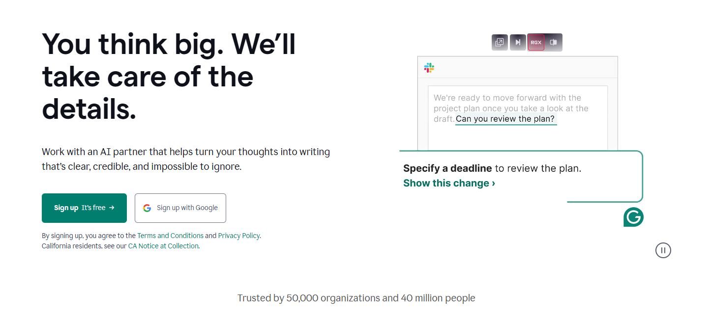 Grammarly KI