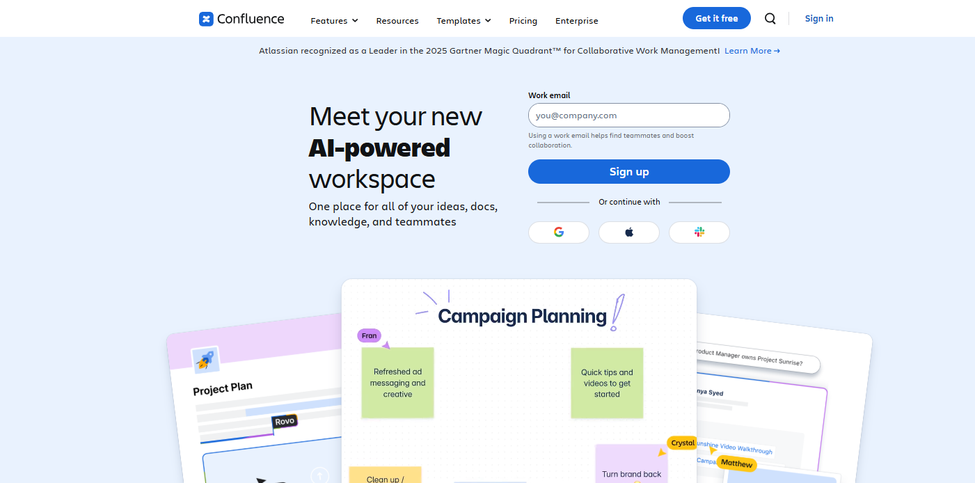 Confluence AI-samarbetsverktyg