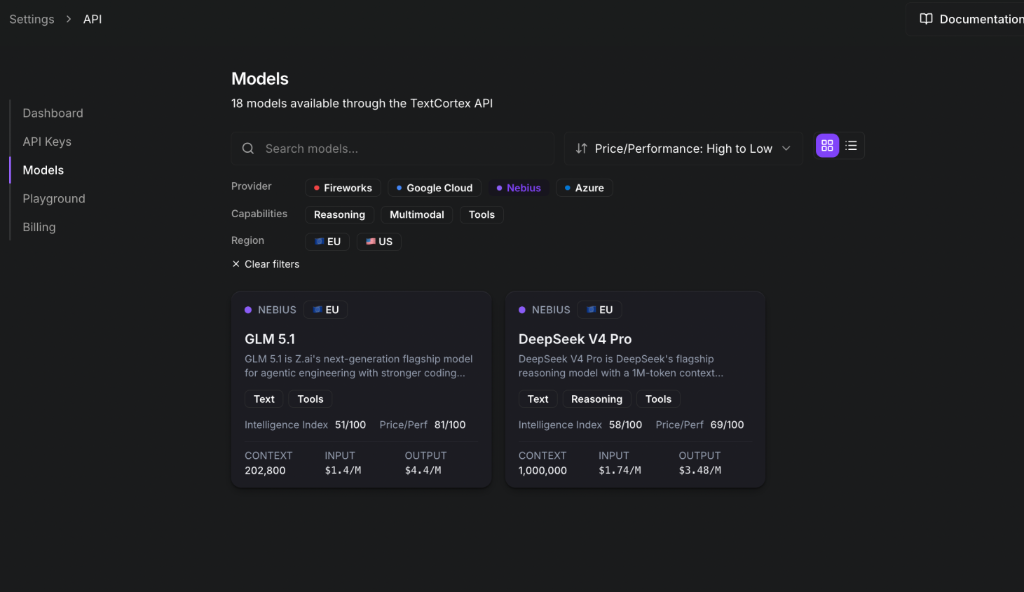 Få tillgång till DeepSeek V4 som API EU