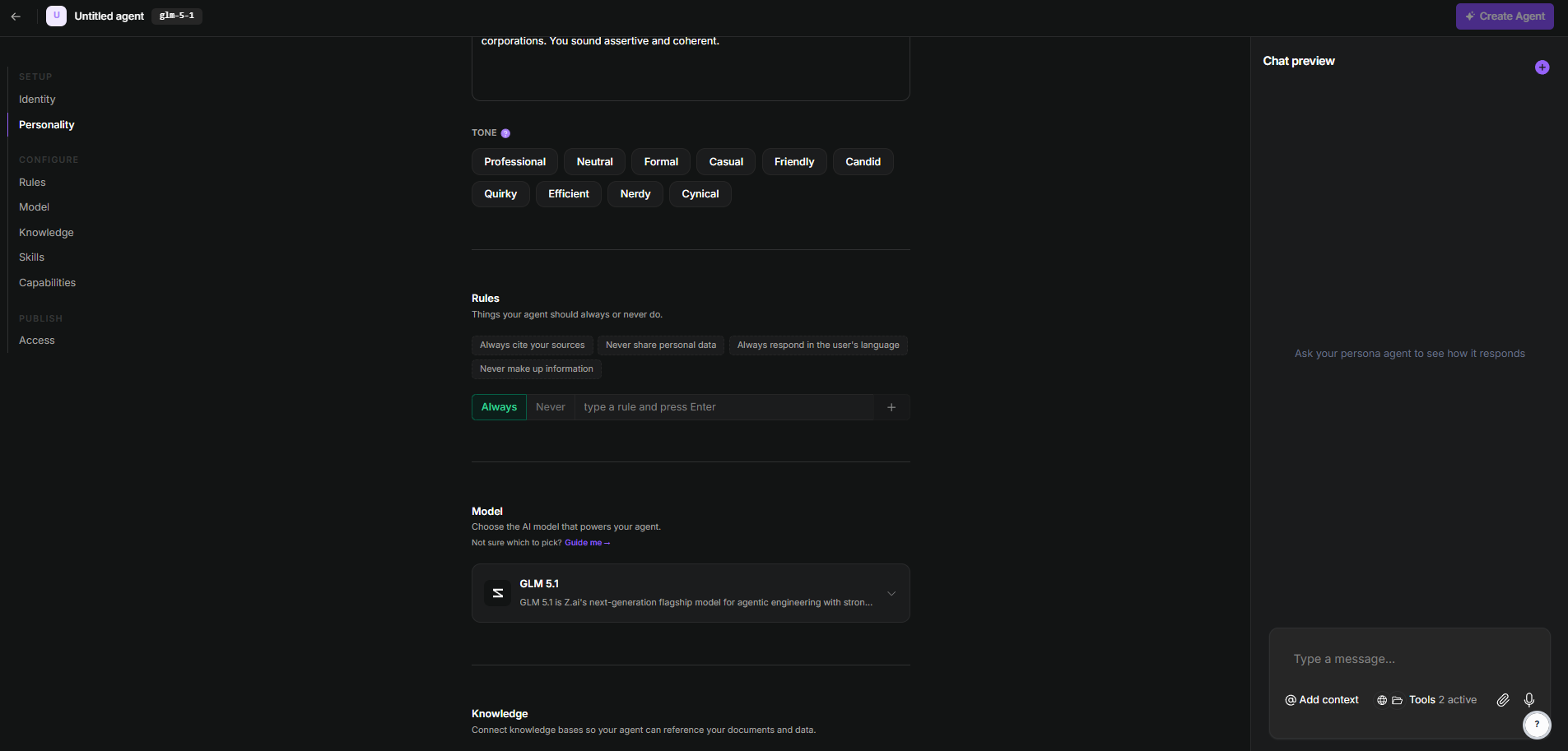 Hur kommer man åt GLM 5.1 via TextCortex?