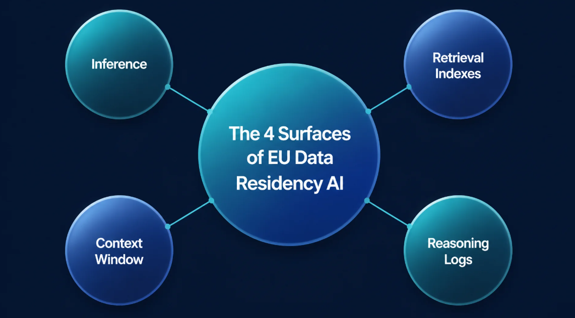 De 4 ytorna för EU-datalagring inom AI
