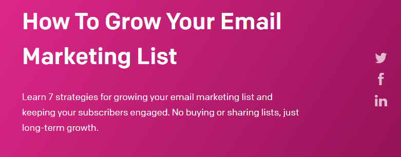 ejemplos de los mejores titulares para aumentar la lista de marketing por correo electrónico