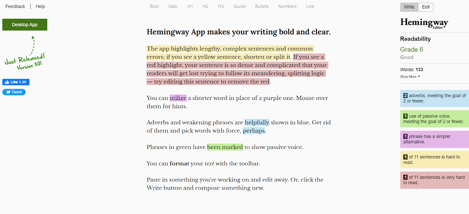 헤밍웨이-편집자-콘텐츠-작성 도구