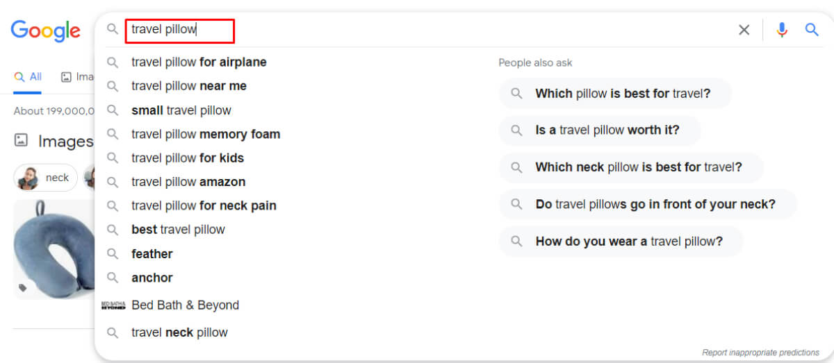cuscino di viaggio-google-ricerca-query