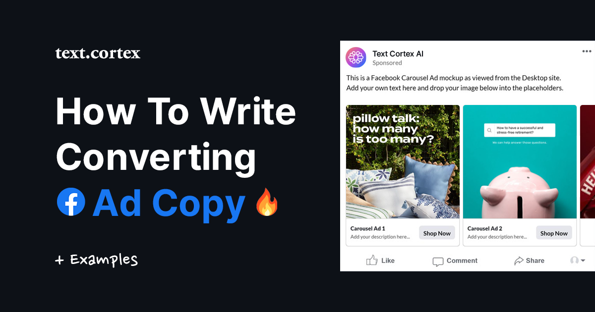 How To Write Facebook Ad Copy That Converts [+ Examples]