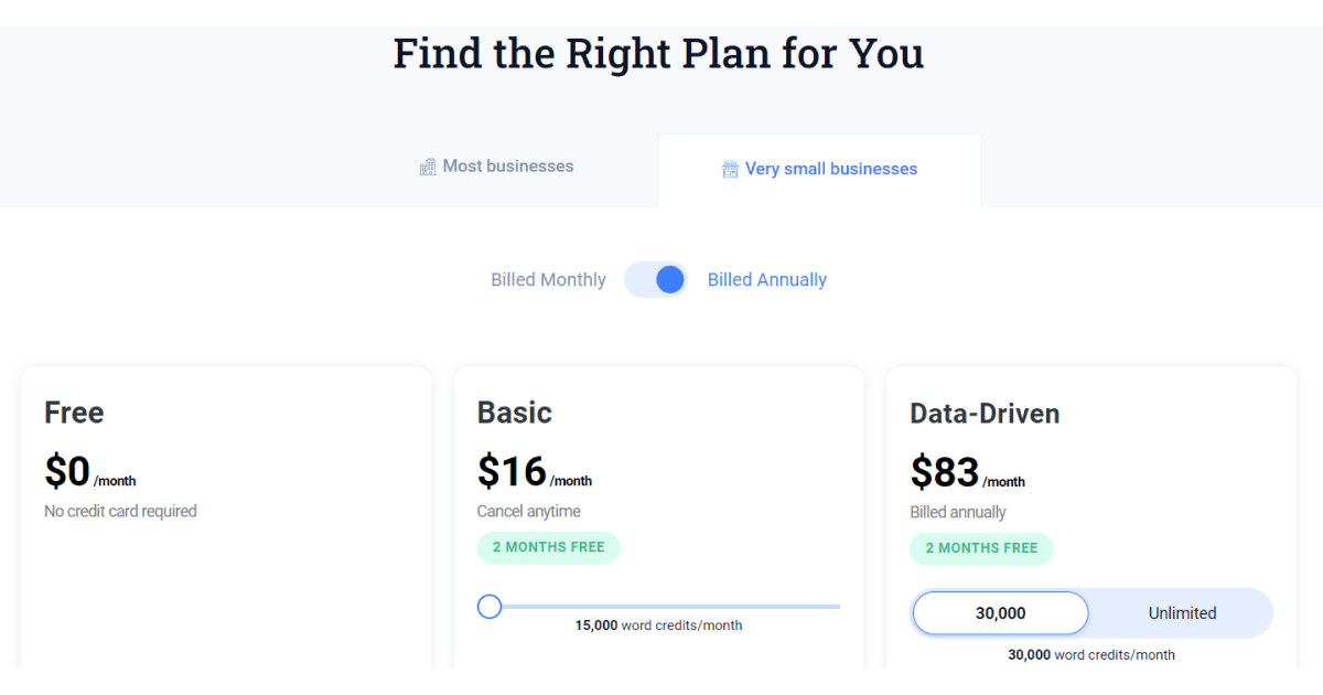 anyword-pricing-plan
