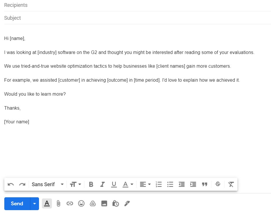 results-cold-email-outreach-example