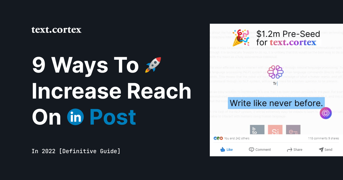 9 Ways To Increase Reach On LinkedIn Post In 2024 [Definitive Guide]