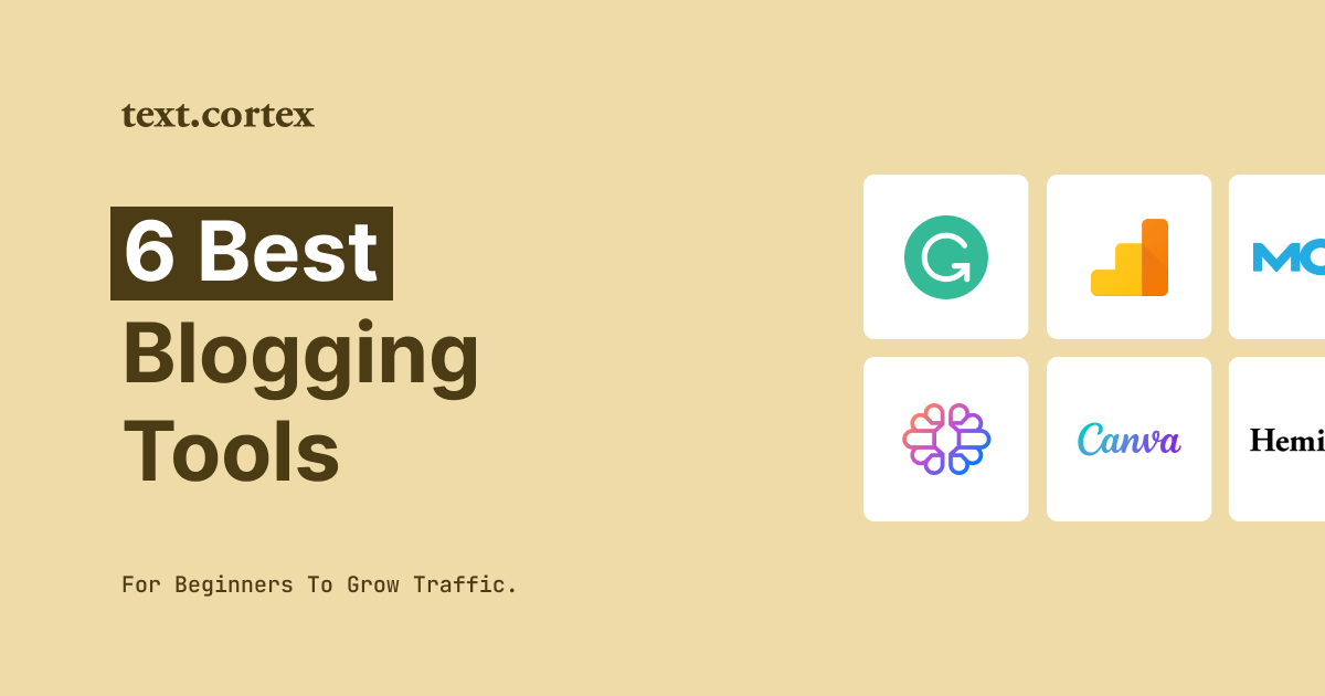 6 mejores herramientas de blogging para principiantes para aumentar el tráfico sin esfuerzo
