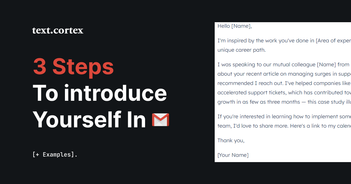 How To Introduce Yourself in an Email [+Examples]