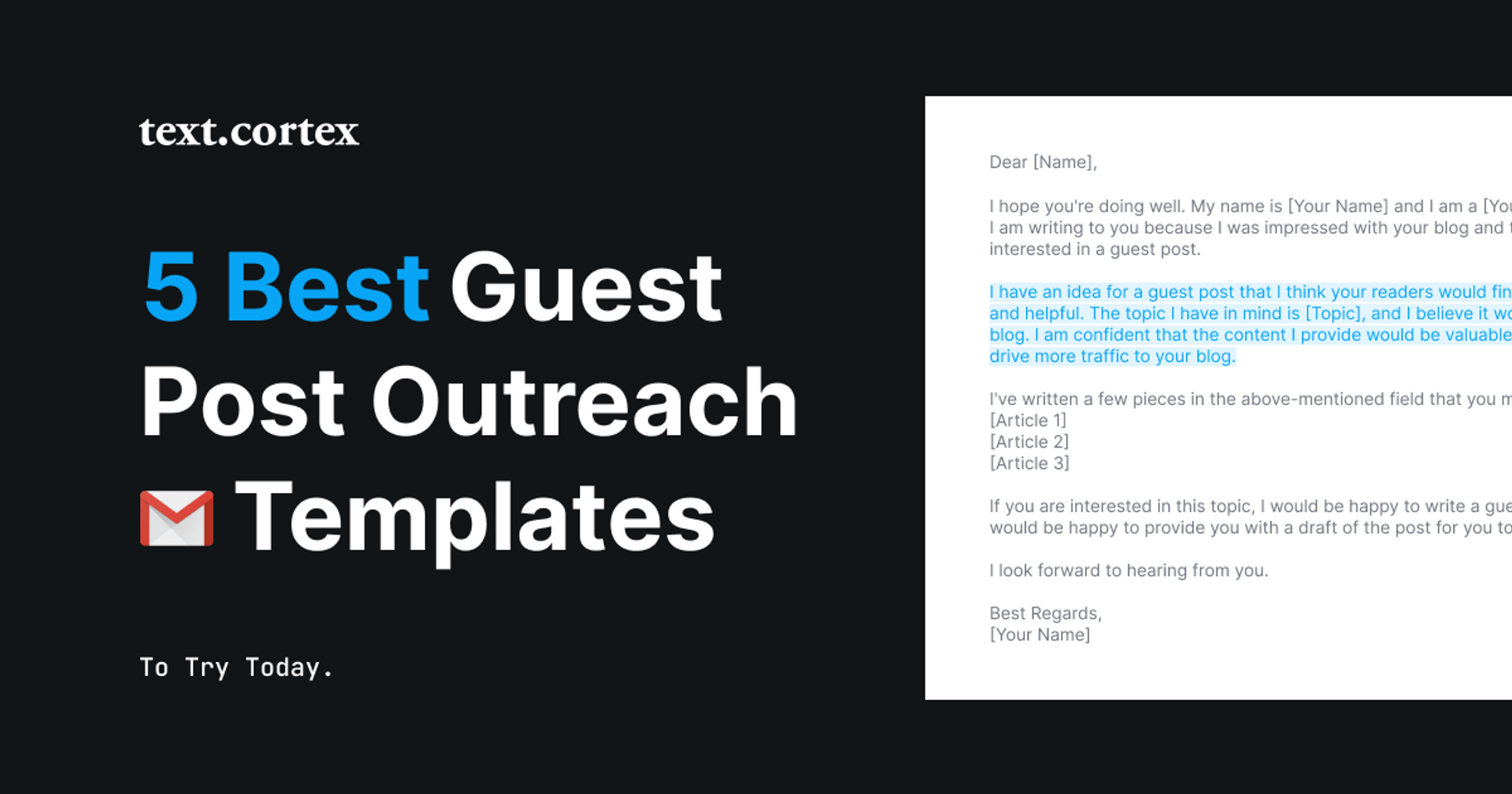 5 Best Guest Post Outreach Email Templates To Try Today