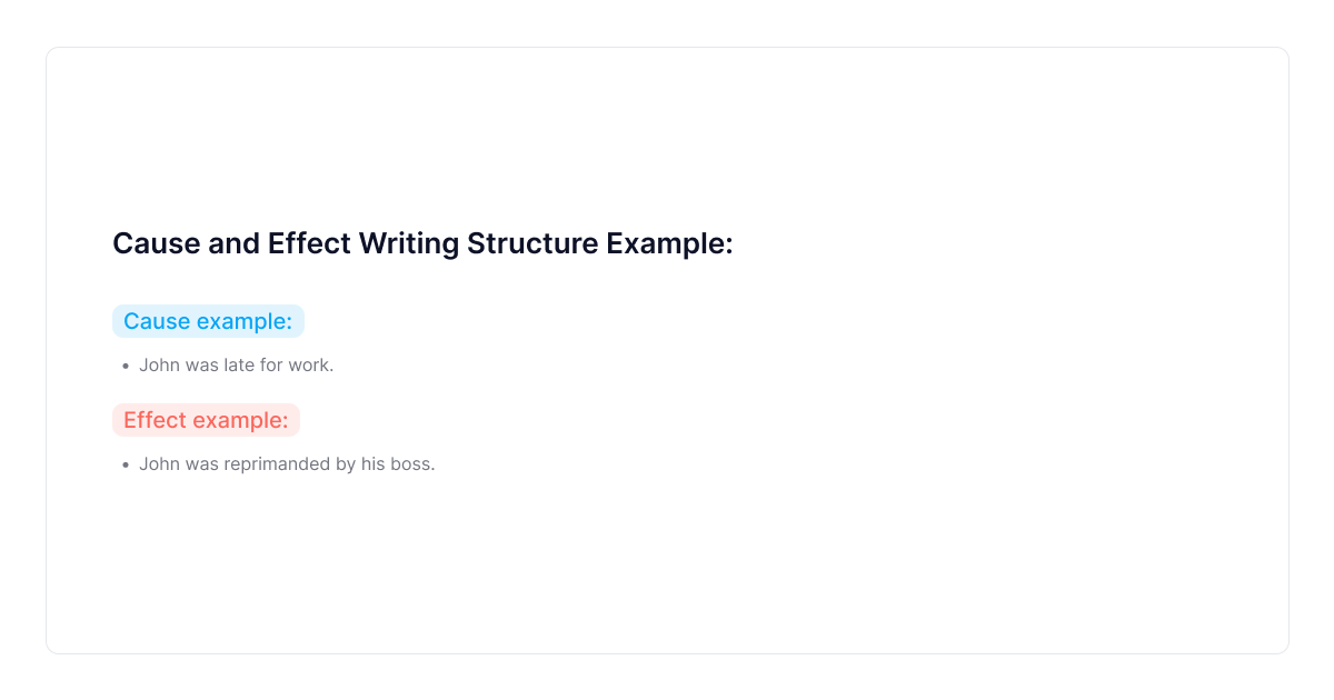 cause-and-effect-writing-structure