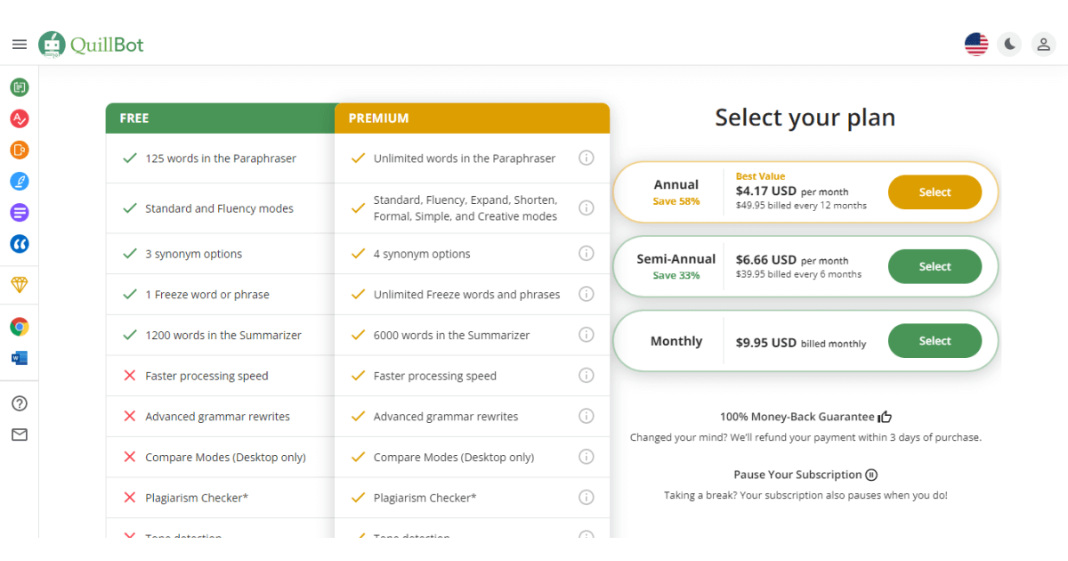 quillbot-pricing-page