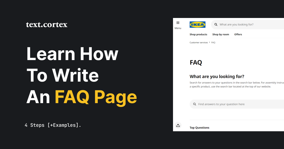 Aprende a escribir una página de preguntas frecuentes efectiva - 4 pasos [+ Ejemplos]