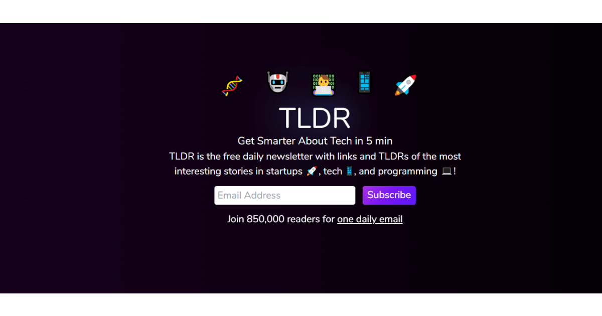 tldr-newsletters-page