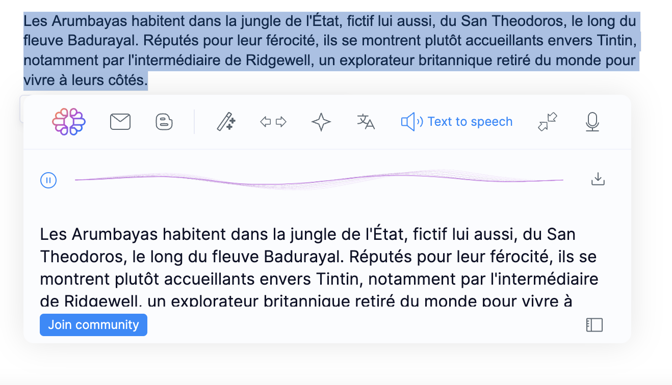 french text to speech