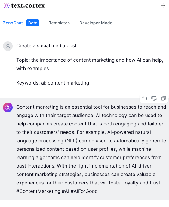 generative ai for content marketing