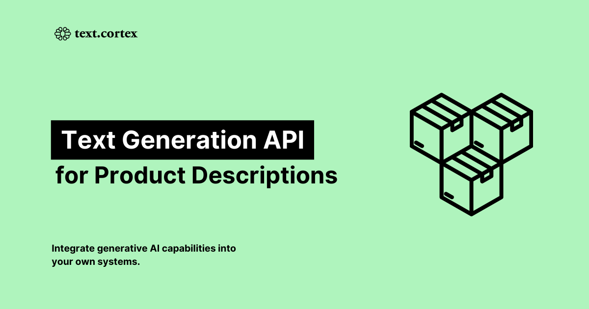 Générer des descriptions de produits en utilisant TextCortex API